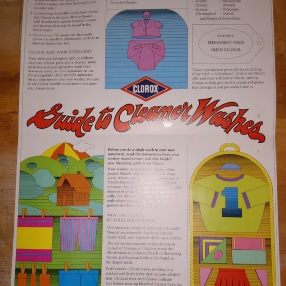 Vintage Retro Clorox Advertisement - Picture 2 of 2